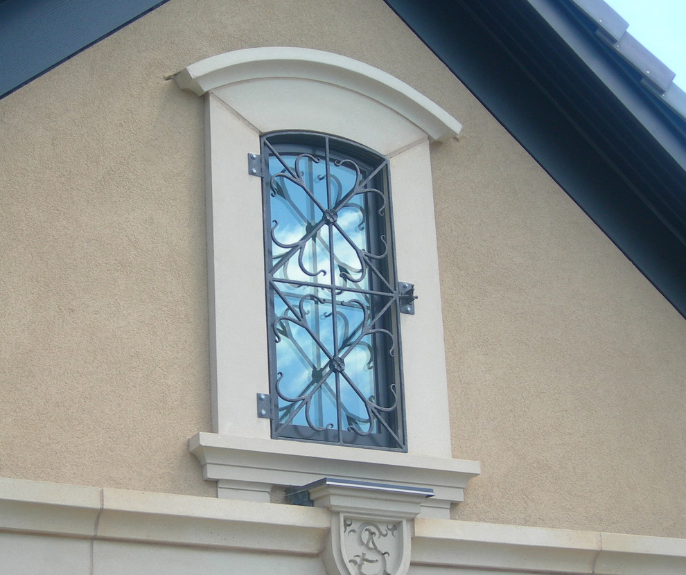 Custom Made Wrought Iron Window Bars Traditional Exterior