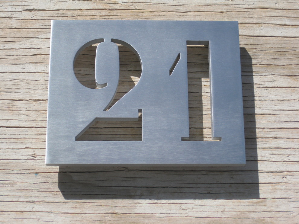 custom modern house numbers Modern Exterior Phoenix by Modern
