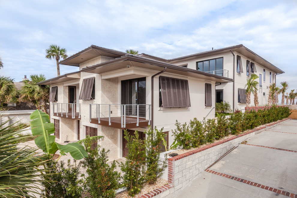 Custom Oceanfront Home Contemporary Exterior Jacksonville by J