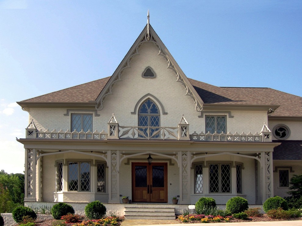 Immagine della facciata di una casa vittoriana