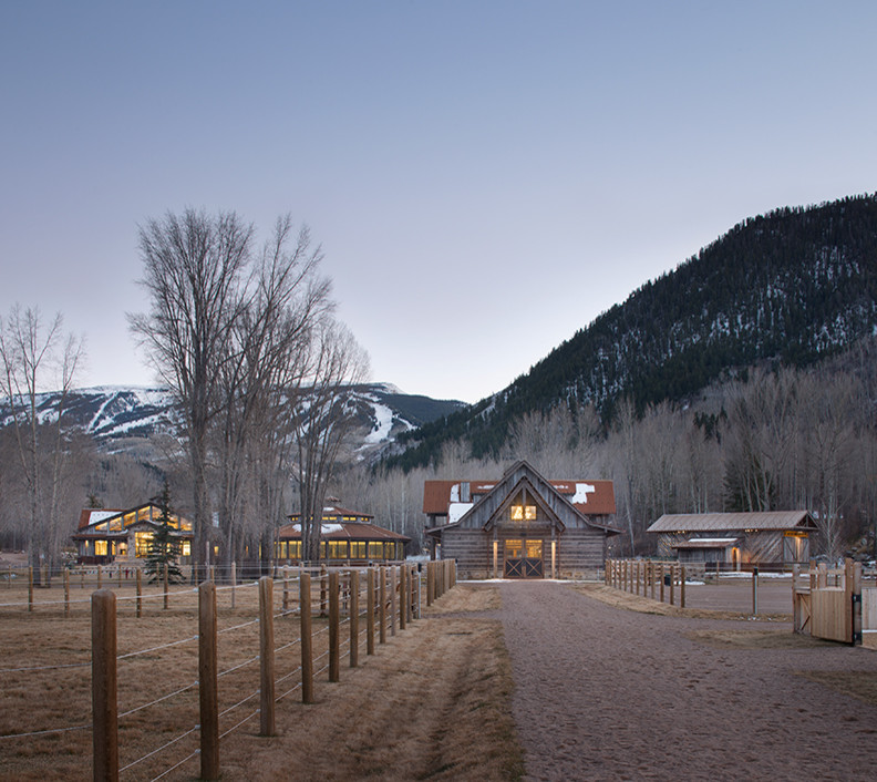 Custom Ranch, Snowmass, Colorado Farmhouse Exterior Denver by
