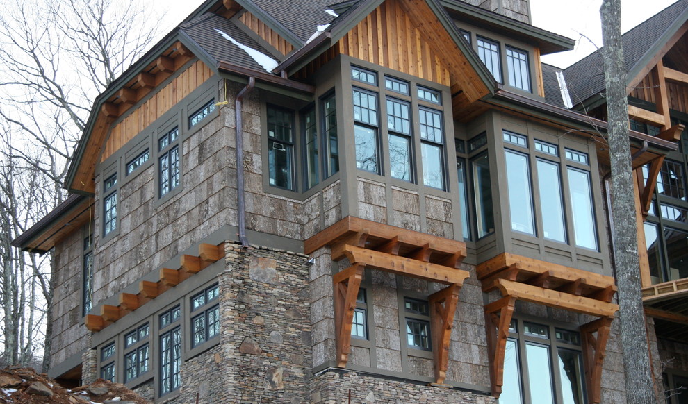 Custom Timber Details - Rustic - Exterior - Charlotte - by Hardin Creek ...