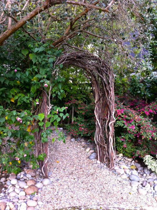 Custom Willow Arch Rustic Exterior San Francisco by Judy's Gardens & Design Houzz