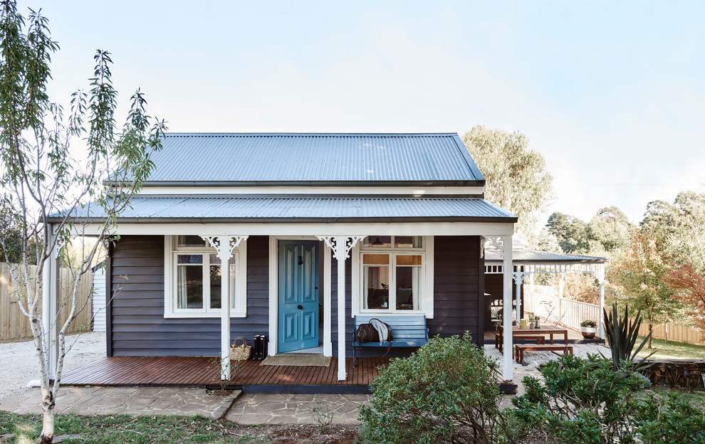 Scandinavian exterior home idea in Melbourne
