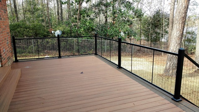 Decks with Trex Transcends and Fortress Cable Railing - Traditional ...