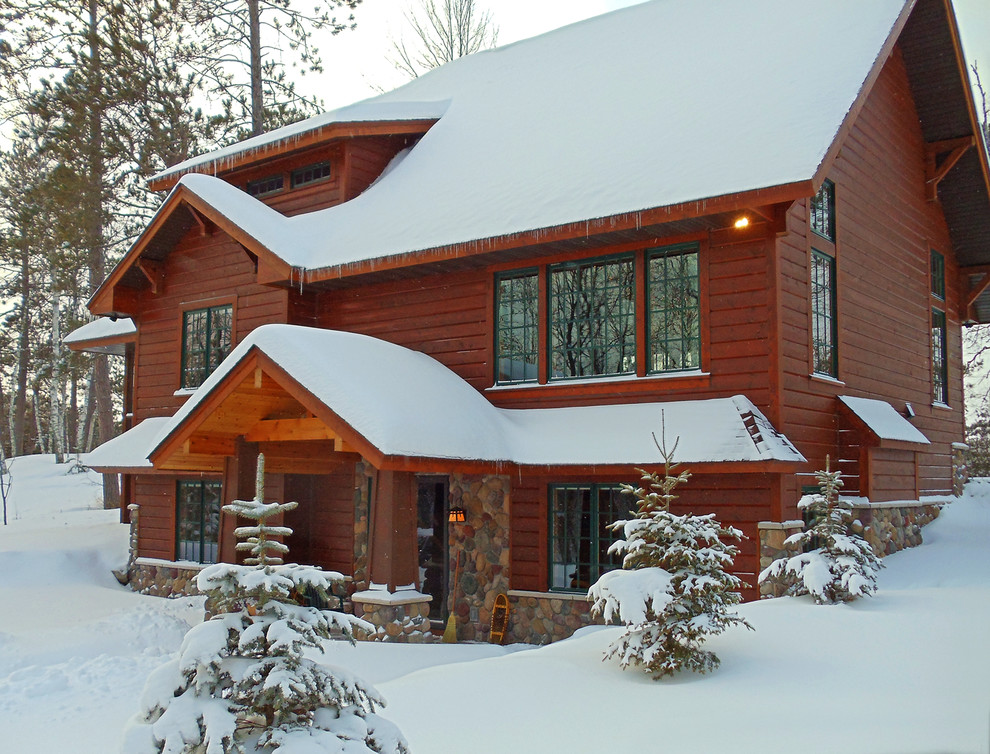 Deer Lake Cottage Rustic Exterior Grand Rapids by Utecht Custom Homes Houzz