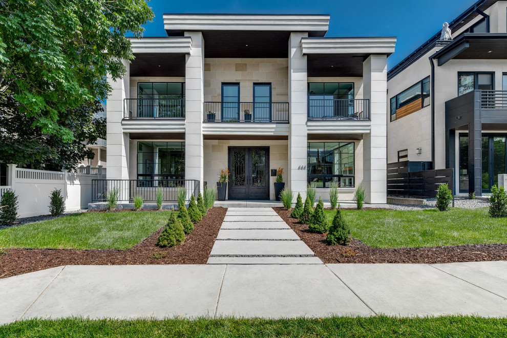 Contemporary exterior home idea in Denver
