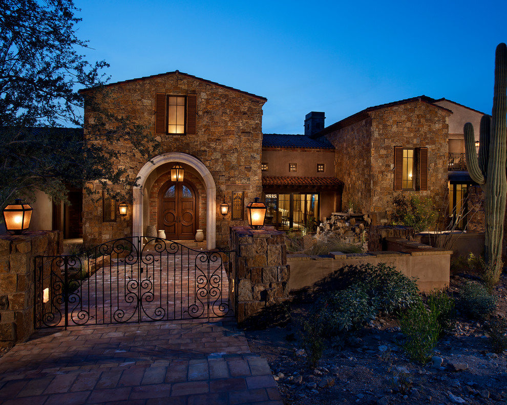 Desert Traditional - Mediterranean - Exterior - Phoenix - by Kilbane ...