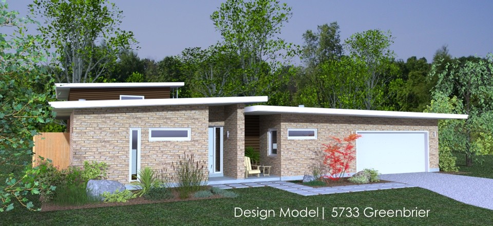 Modern exterior home idea in Dallas