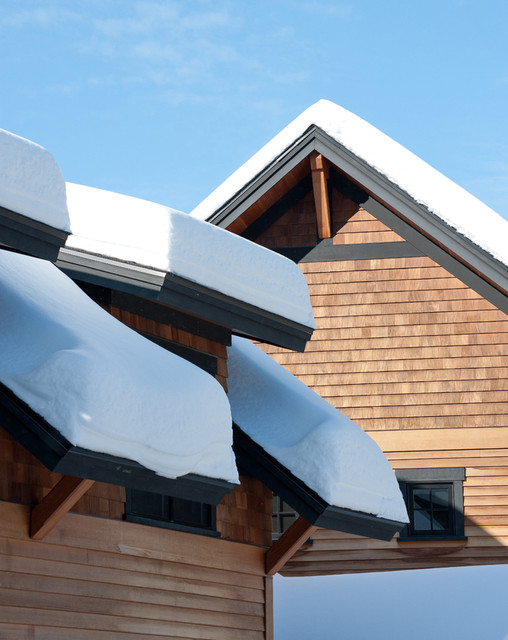 Dewey Hill House Rústico Fachada Burlington de Tektonika Studio