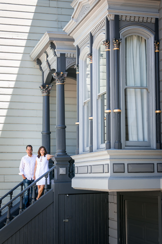 Inspiration for a victorian exterior home remodel in San Francisco