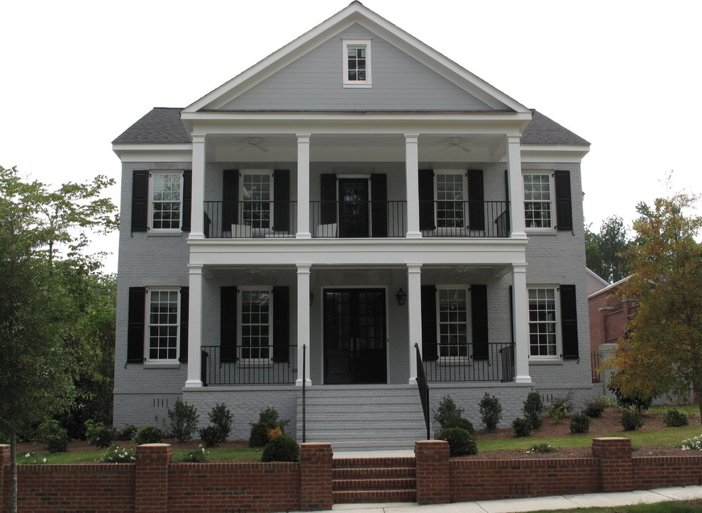 Double Front Porch Estate Traditional Exterior Birmingham by