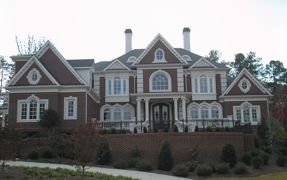 Doublehung, radius transoms, fixed windows, oval windows. Traditional Exterior Atlanta