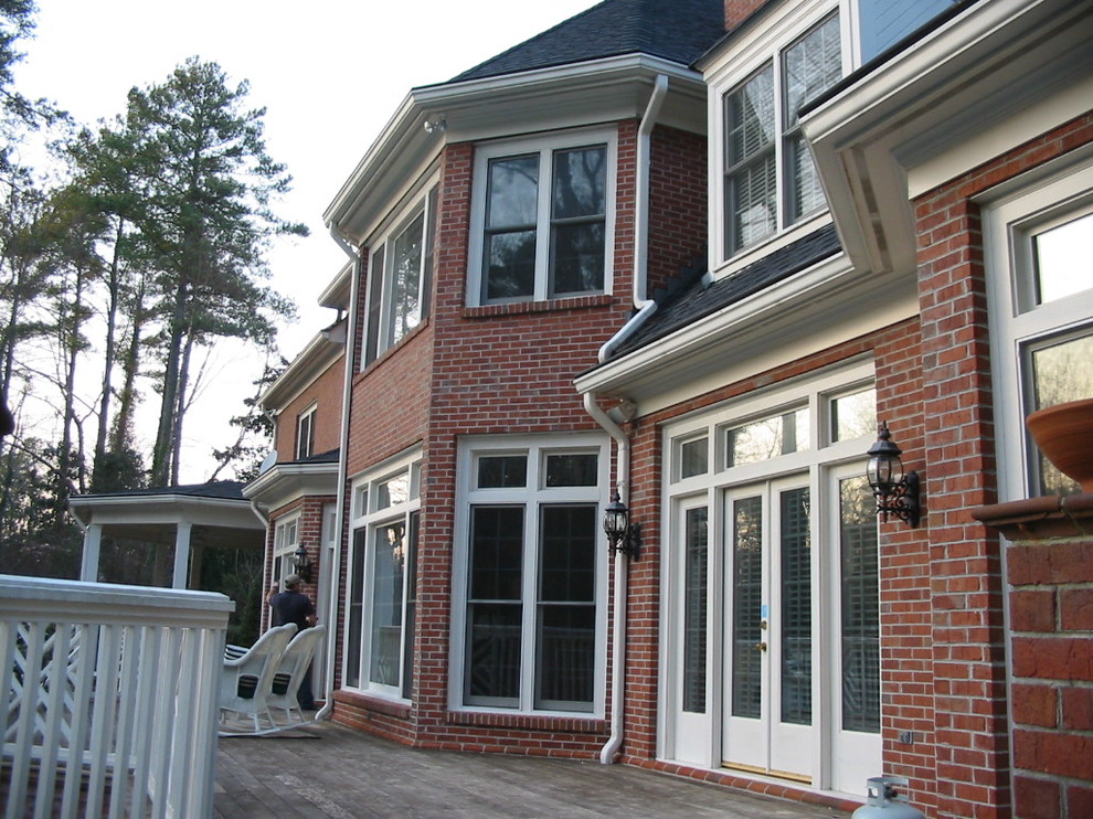 Doublehung windows and patio doors Traditional Exterior Atlanta by Window Traditions
