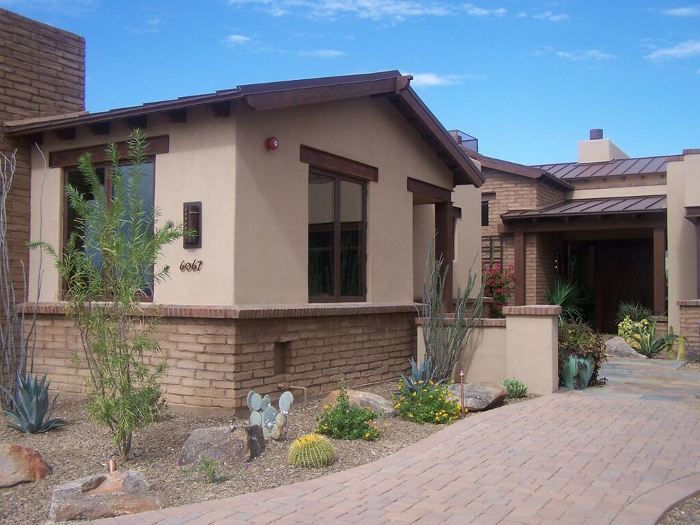 Dove Mountain Homes Southwestern Exterior Phoenix by Krausch