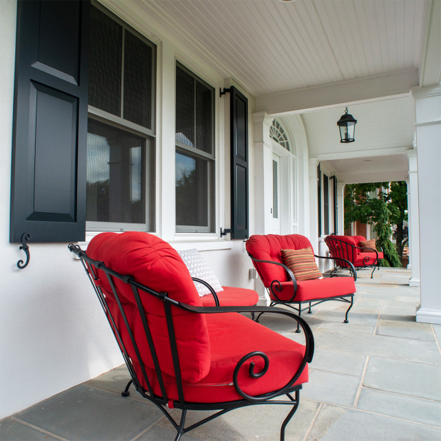 Doylestown Colonial Adobe Clásico Fachada Filadelfia de