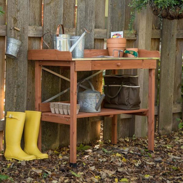 Cypress potting bench online