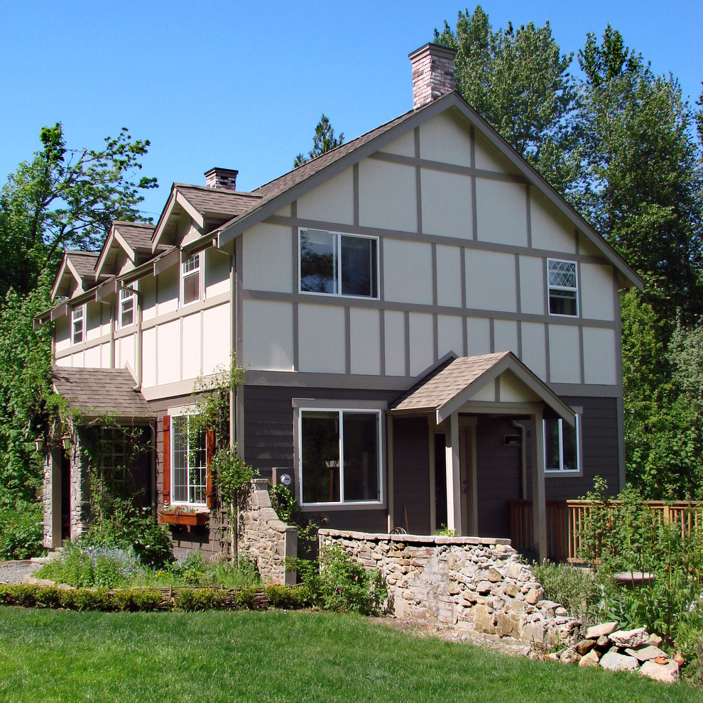Dutch Colonial Traditional House Exterior Seattle by Aiki Homes
