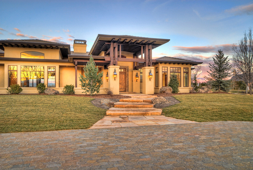Eagle, Idaho Custom Home Eclectic Exterior Boise by Tradewinds