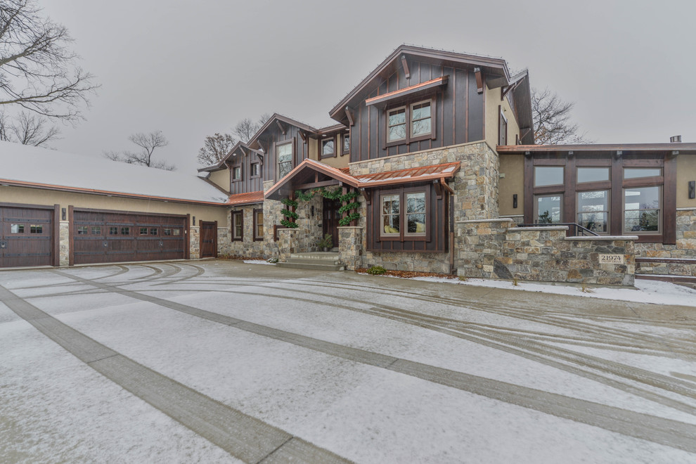 Eagles Landing Lodge Style 2 Story Saint Augusta, Mn Rustic
