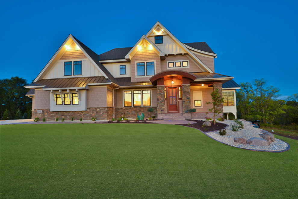 Eagles Landing Modern 2 Story Farmhouse Saint Augusta, Mn Farmhouse Exterior