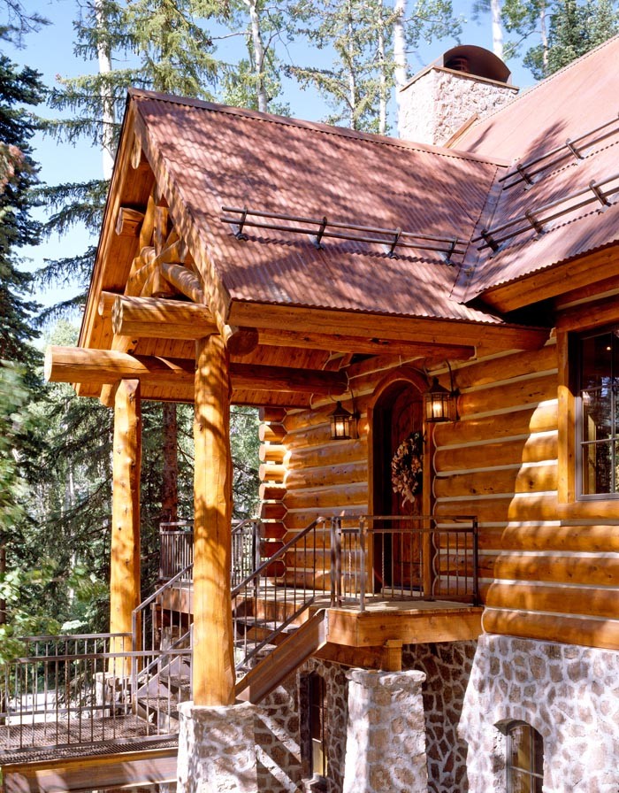 Eagles Nest Log Home Traditional Exterior Other by Town