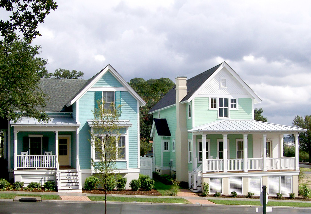 Example of a beach style exterior home design in Atlanta