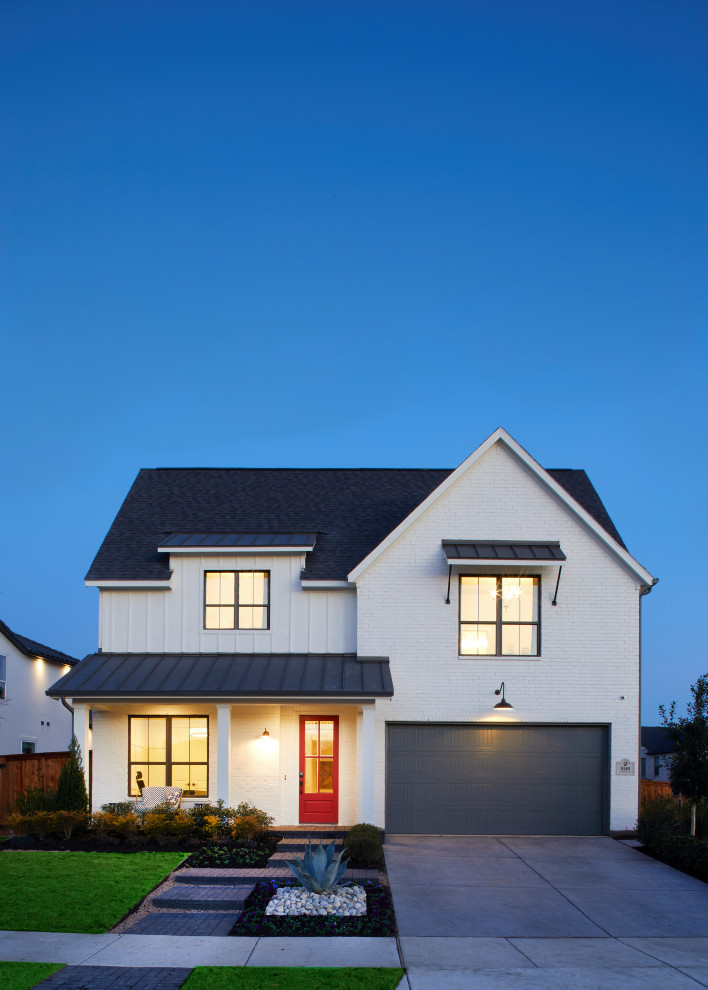 Edgewood Model in Frisco, TX by Shaddock Homes Farmhouse Exterior Dallas by Shaddock