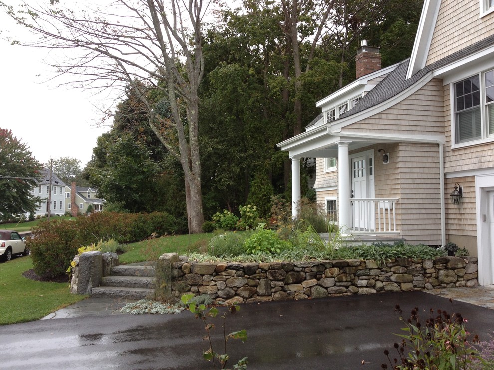 Design ideas for a traditional house exterior in Portland Maine.