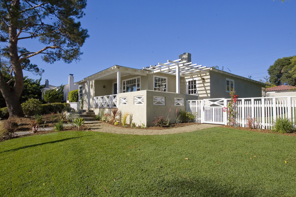 This is an example of a beach style house exterior in San Diego.