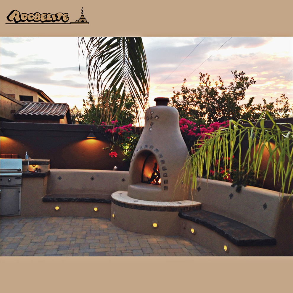 El Pueblo outdoor Southwestern Patio Albuquerque by Adobelite