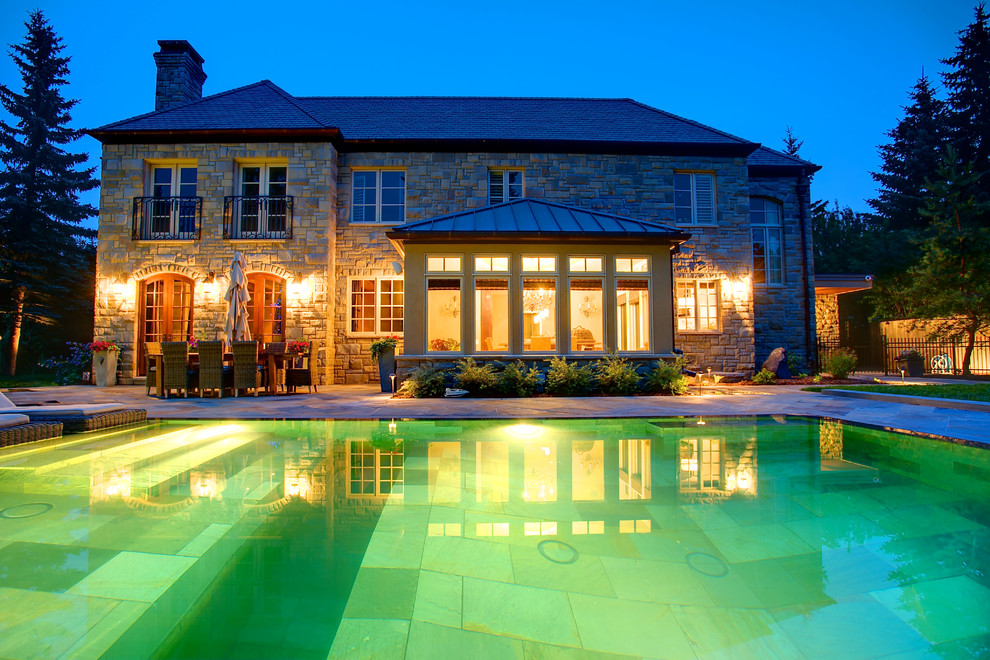 Elbow Park Meets Burgundy Mediterranean Exterior Calgary by VisionScapes Houzz