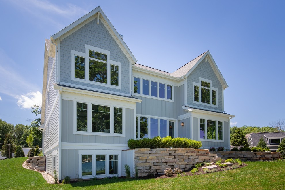 Eldridge Lake House Farmhouse Exterior Grand Rapids by