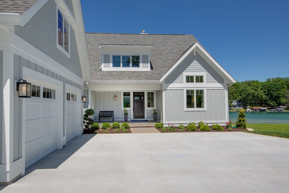 Eldridge Lake House Farmhouse Exterior Grand Rapids by