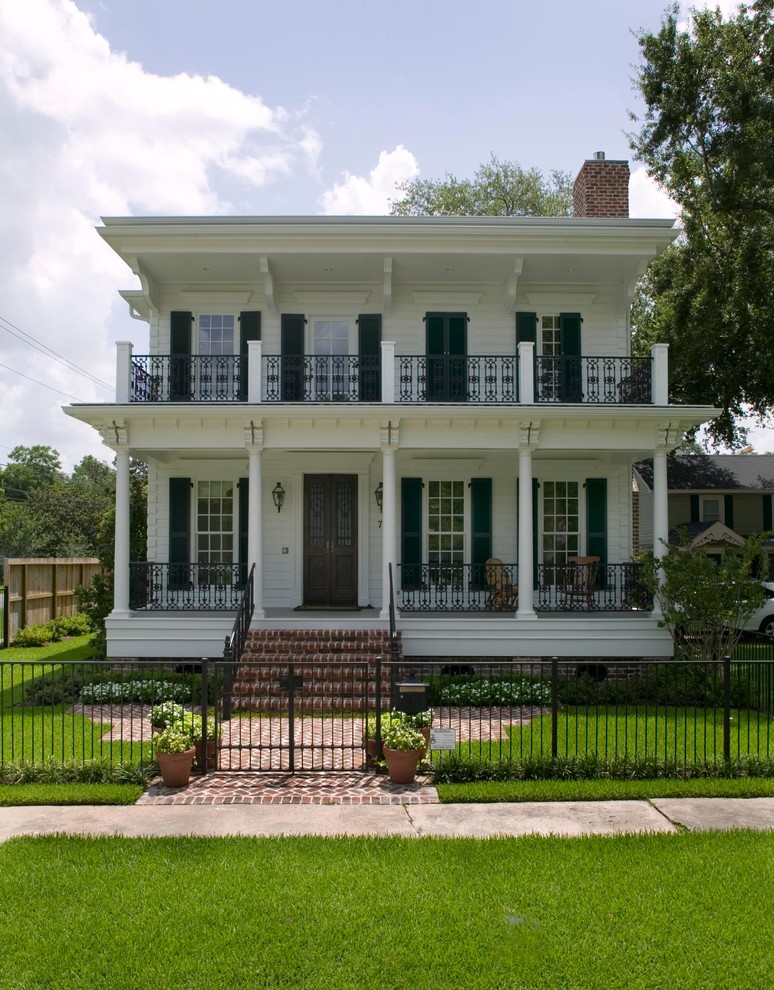 Elevations Traditional Exterior Houston by Creole Design Houzz