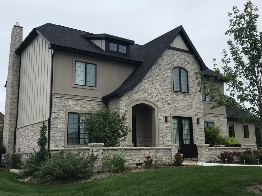 Empire Split Face Real Stone Veneer Exterior Masonry Transitional