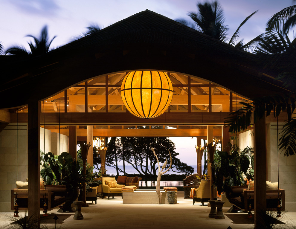 Entry Lanai Tropical Exterior San Francisco by ZAK Architecture