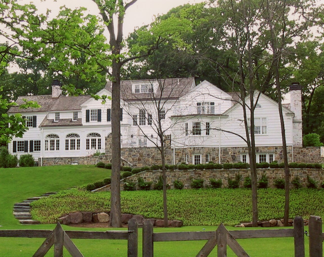 Essex Fells House Addition and Pool House Traditional Exterior