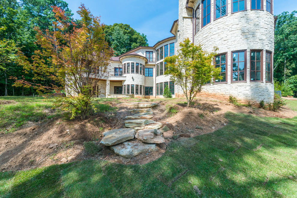 Estates Overlooking the Chattahoochee River Traditional Exterior Atlanta by Cheri Riley