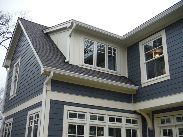 Evening Blue Lap Siding W Shingle Siding And Board Batten Siding Sail Cloth Traditional Exterior St Louis By Siding Express Maintenance Free Siding Houzz Au