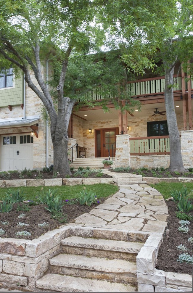 Contemporary exterior home idea in Austin