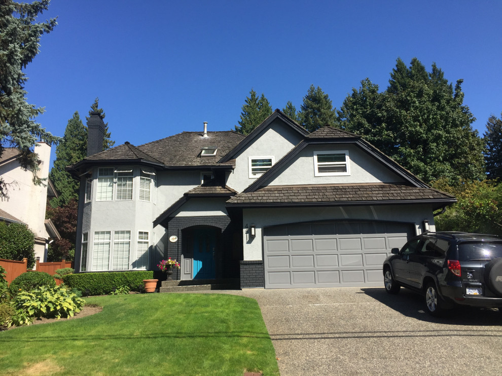 Exterior Brick Staining After Photo Garage Vancouver by Spray