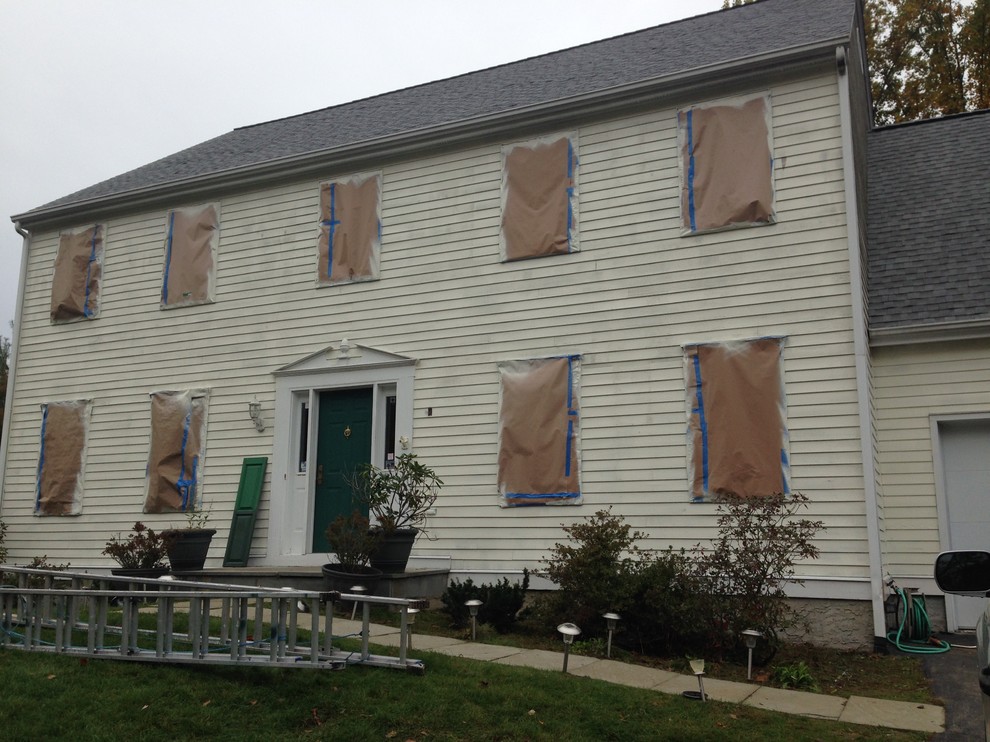 Exterior Cedar Siding Repaint Contemporary Exterior New York by