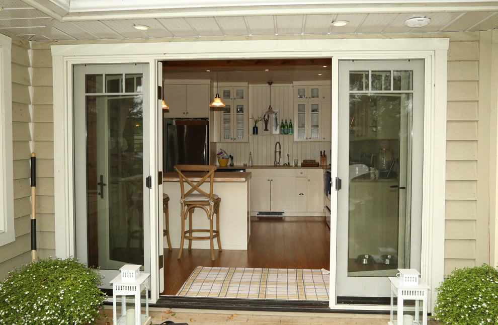 Exterior French Terrace Doors Arts & Crafts House Exterior