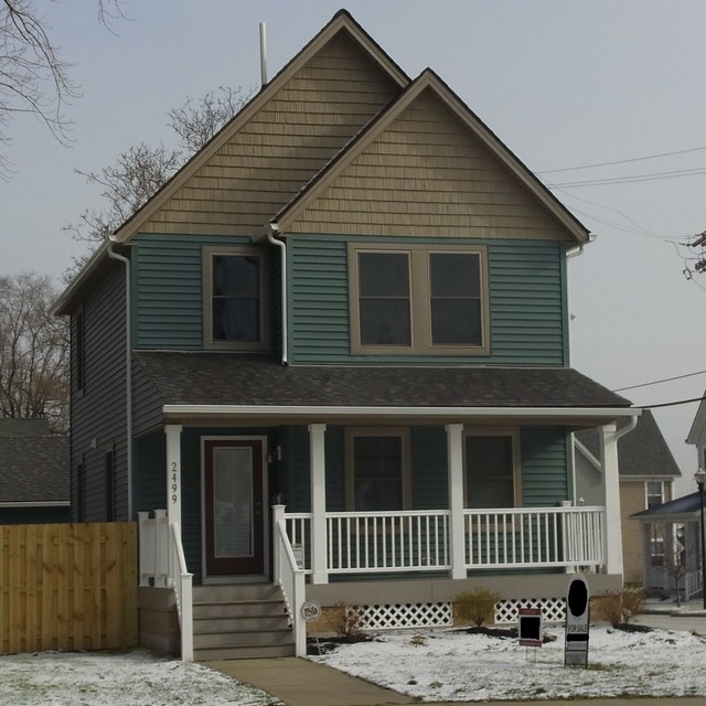 Exterior house remodel Traditional House Exterior Cleveland by