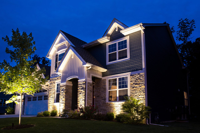 Radiant exterior lighting outlet