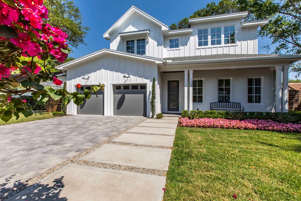 Exterior Farmhouse Exterior Orlando by LunDev Custom Homes Houzz