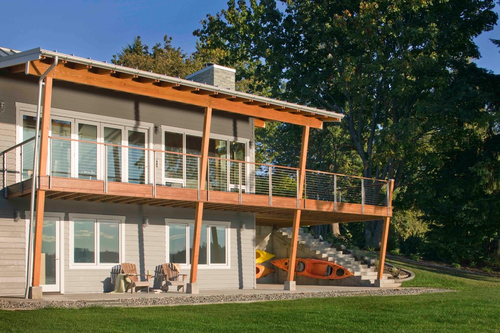 Exterior Contemporary Exterior Seattle by McIntyre Construction