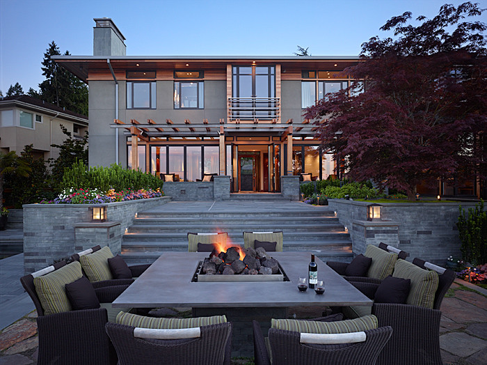 Example of a trendy exterior home design in Seattle