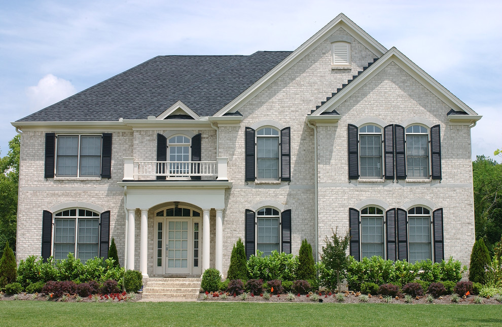 Exterior Radius Arch custom cedar Shutters Advantage